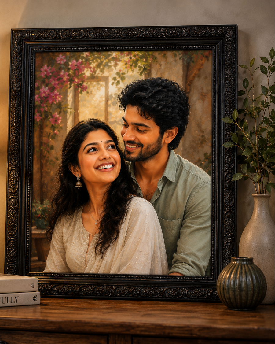 Oil Painting Photo Frame – Customized