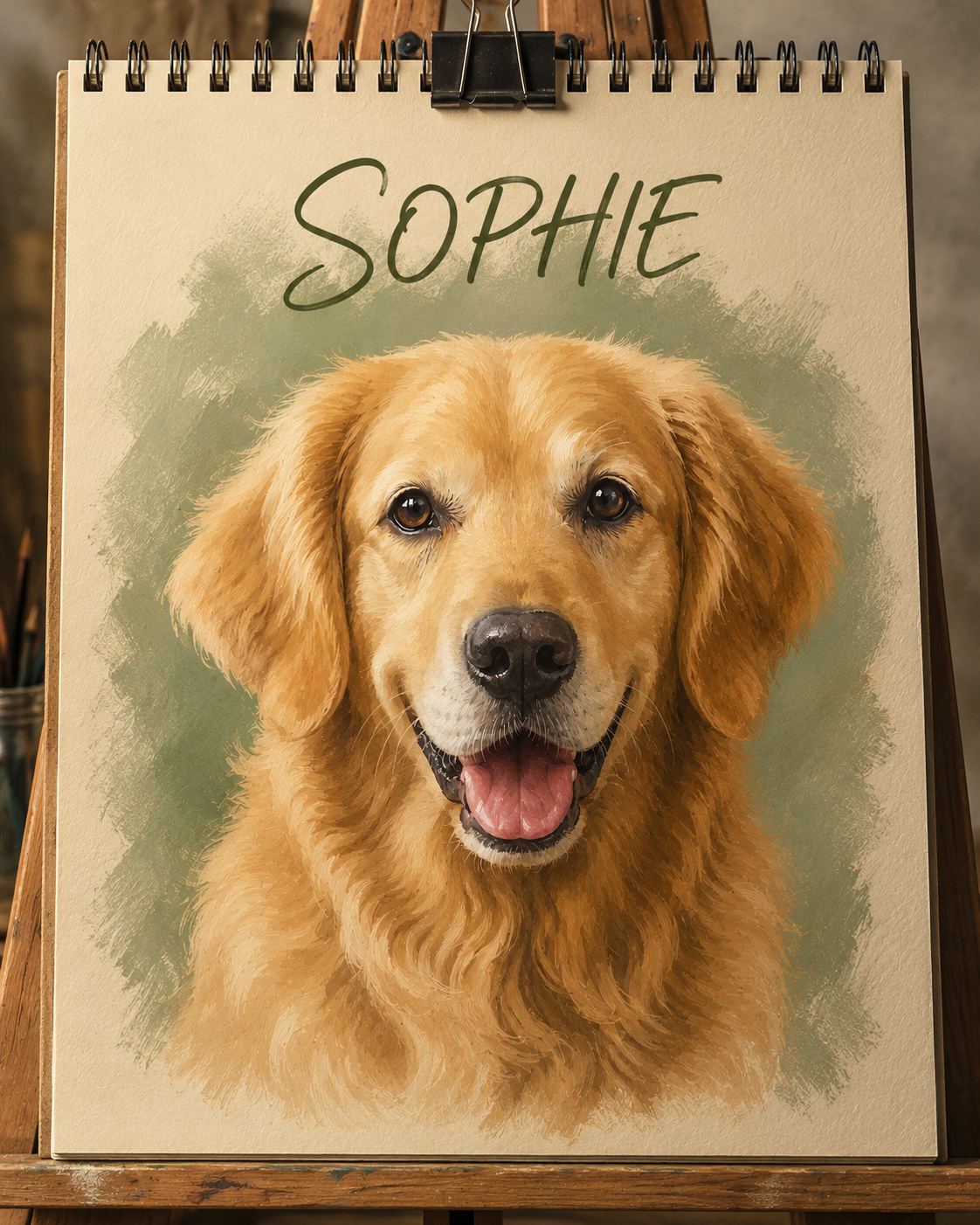 Custom Pet Portrait – Hand-Painted Oil Painting