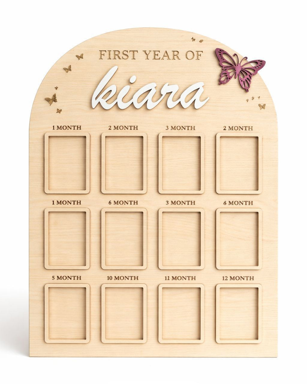 Personalized Baby Milestone Memory Board ! Infinite Love. One Beautiful Frame.