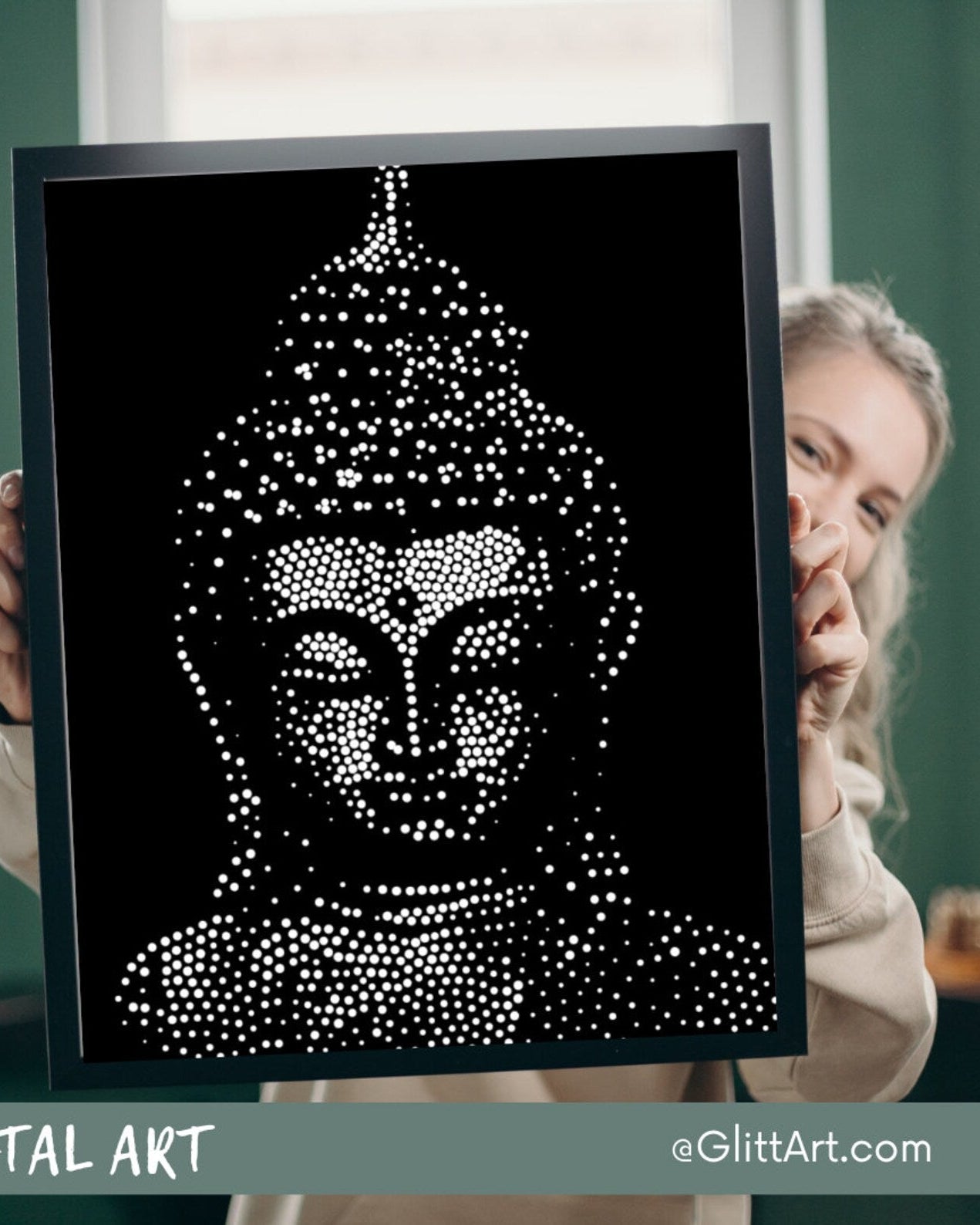 Buddha Diamond Painting Kit – Premium Spiritual DIY Artwork